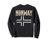 Norway with Norwegian Flag Colors. Men, Women & Kids Sweatshirt
