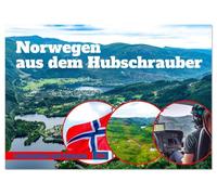 Norwegen aus dem Hubschrauber - Luftaufnahmen und Panorama (Tischkalender 2026 DIN A5 quer), CALVENDO Monatskalender: Norwegenkalender mit ... fotografiert aus dem Hubschrauber!