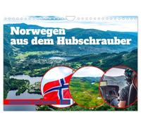 Norwegen aus dem Hubschrauber - Luftaufnahmen und Panorama (Wandkalender 2026 DIN A4 quer), CALVENDO Monatskalender: Beeindruckende Luftaufnahme von ... Herz jedes Reisenden höher schlagen lässt.