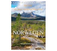 Norwegen - Das Land der Berge, Fjorde und Wasserfälle (Tischkalender 2026 DIN A5 hoch), CALVENDO Monatskalender: Norwegens Natur Eindrücke von Meer bis zum Gipfel