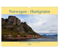 Norwegen - Hurtigruten (Wandkalender 2026 DIN A3 quer), CALVENDO Monatskalender: Mit dem Postschiff entlang Norwegens Küste