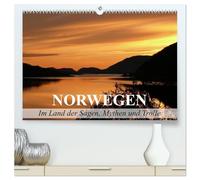Norwegen - Im Land der Sagen, Mythen und Trolle (hochwertiger Premium Wandkalender 2026 DIN A2 quer), Kunstdruck in Hochglanz: Die landschaftliche Schönheit des Königreiches Norwegen