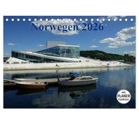 Norwegen und seine Schönheiten 2026 (Tischkalender 2026 DIN A5 quer), CALVENDO Monatskalender: Im Kalender sehen Sie Fotos von einigen Sehenswürdigkeiten im Süden Norwegens