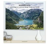 Norwegen - Unterwegs im Land der Berge, Trolle und Fjorde (hochwertiger Premium Wandkalender 2026 DIN A2 quer), Kunstdruck in Hochglanz: Fotos aus Norwegen