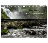 Norwegen - Vom Westen zum Süden (Wandkalender 2026 DIN A4 quer), CALVENDO Monatskalender: Eine Reise vom Westen Norwegens zum Süden
