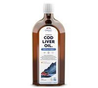 Norwegian Cod Liver Oil, 1000mg Omega 3 (Orange) - 500 ml.