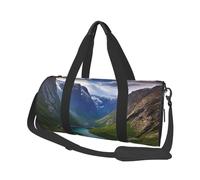 Norwegian Fjords Sac de sport pour homme et femme Article personnel Sac de voyage en toile Sac de week-end Sac de voyage léger Sac de sport Sac de sport Sac à main Sac à main Noir Taille unique, Noir