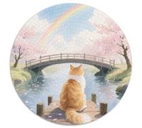 Norwegian Forest Cat 1000 Pièces Puzzles Convient Aux Adultes Aux Enfants Animals Puzzle Circulaire Décoration Pour Enfants Cadeau Jeu Cadeau Unique De L'art De La Décoration Moderne 1000pcs (67.5x67.