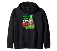 Norwegian Forest Cat Happy St Catricks Day St Patricks Day Sweat à Capuche