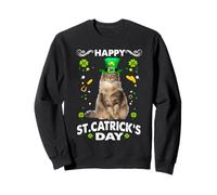 Norwegian Forest Cat Happy St Catricks Day St Patricks Day Sweatshirt