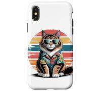 Norwegian Forest Cat Lunettes De Soleil Hawaï Plage Été Coque pour iPhone X/XS