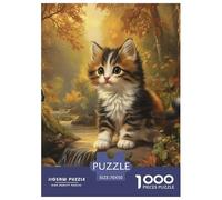 Norwegian Forest Chat 1000 Pieces Animation Puzzle en Papier Qualité Supérieure De l'art De La DécoRation Moderne Adultes Enfants 70x50cm/1000pcs