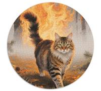 Norwegian Forest Chat 1000 Pièces Animaux Puzzle pour Adulte Détente & Relaxation De l'art De La DécoRation Moderne Adultes Et Enfants Dès 14 Ans 1000pcs (67.5x67.5cm)