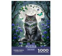 Norwegian Forest Chat Puzzle 1000 Pièces Cadeau Unique Animaux Jeu Éduchatif Challenge Toy À De Qualité Supérieure Peinture Art pour Adultes Et Enfants À Partir De 14 Ans 70x50cm/1000pcs