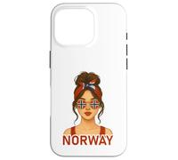 Norwegian Girl Norway Flag Norwegian Girlfriend Wife Coque pour iPhone 16 Pro