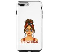 Norwegian Girl Norway Flag Norwegian Girlfriend Wife Coque pour iPhone 7 Plus/8 Plus
