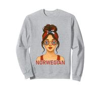 Norwegian Girl Norway Flag Norwegian Girlfriend Wife Sweatshirt