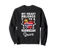 Norwegian Queen Norwegian Wife Girlfriend Norway Flag Sweatshirt