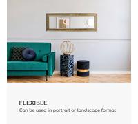 Norwich miroir cadre en bois rectangulaire 130 x 45 cm design mosaïque