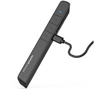 Norwii N75 Pointeur Rechargeable 100m, Présentateur sans Fil Hyperlink Rechargeable Powerpoint Présentation à Distance Clicker 2,4 GHz (Noir)