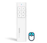 NORWII N99 Pointeur Lumière Souris, Présentateur sans Fil Rechargeable Presentation Clicker Presenter Pointeur Powerpoint Clicker, Soutien Hyperlien/Volume/Pause/Mac