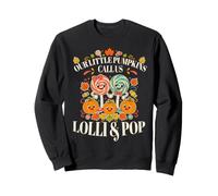 Nos Petites citrouilles Nous appellent Lolli et Pop Fall Grands-Parents Sweatshirt