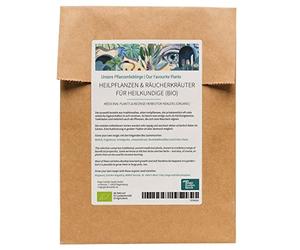 Nos plantes préférées : Plantes médicinales & herbes à fumer pour les guérisseurs (bio) - Set de graines avec 6 variétés polyvalentes du monde merveilleux des herbes - augmente le bien-être !