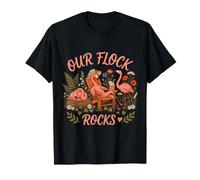 Nos rochers de Flamants Roses Assortis à la Famille pour Les Vacances d'été T-Shirt