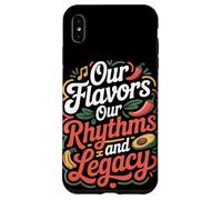 Nos Saveurs Nos rythmes et héritage Mois du Patrimoine hispanique Coque pour iPhone XS Max