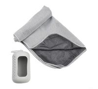 Nos serviettes en polyester douces et confortables sont un must have pour tous ceux qui aiment rester actifs en plein air (gris)