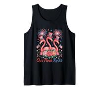 Nos troupeaux rocks patriotiques Flamingo pour hommes Débardeur
