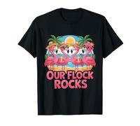 Nos Vacances d'été à Flock Rocks Flamingo T-Shirt