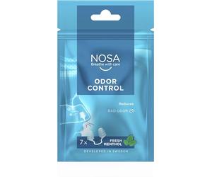 NOSA odor control | Bouchon de nez | Eviter les odeurs désagréables | Design unique | Discret | Contrôle des odeurs | Lot de 7 | Senteur fraîche de menthol | Facile à respirer