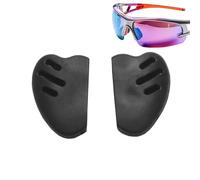 Nose Bridge Pads for Glasses - Non-Slip Replacement, Cycling Sunglasses Nose Pieces | Soft Rubber Optical Accessories | Anti-Slip Pads for Frames with 12mm Double-Hole Spacing