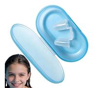 Nose Clips for Swimming - Silicone Anti Choking Snorkel Plug, Soft Comfort Fit Nose Plugs Water Seal Protection Device, Secure Breathing Control Accessory | Pool Beach Snorkeling Diving Water Sports S