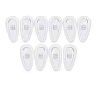 Nose Pads - Silicone Eyeglasses Nose Pads | 5pairs Silicone Eyeglass Nose Pad Replacement, Soft Air Chamber Eyeglasses Nose Pad Anti-Slip, Screw-In Glasses Pad Replacement Kit
