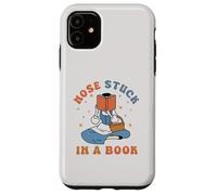 Nose Stuck In A Book Lover Coque pour iPhone 11