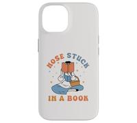 Nose Stuck In A Book Lover Coque pour iPhone 14