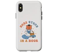 Nose Stuck In A Book Lover Coque pour iPhone X/XS