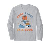 Nose Stuck In A Book Lover Manche Longue