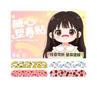Nose Tape for Shaping, Cuttable Nose Sculpting Strips, 2.4x0.4 Inch Tape with High-Tension Build, Nostril Slimming Strips, Skin-Safe Adhesive for Beauty Lovers and Makeup Artists
