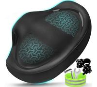 Noseless Coussin de siège de vélo pour homme et femme - Rembourrage supplémentaire et confortable - Selle de vélo large surdimensionnée et confortable pour vélos Peloton, vélos d'appartement, vélos
