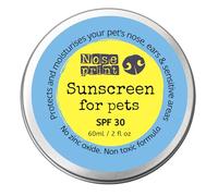 Noseprint Baume de protection solaire SPF 15 pour animaux de compagnie 60 ml dans une boîte | Crème solaire hydratante pour chiens et chats Formule non toxique Baume pour nez de chien Baume SPF15