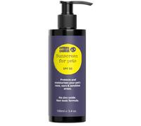 Noseprint Flacon de lotion solaire SPF 50 pour animaux de compagnie 100 ml | Crème solaire hydratante pour chiens et chats Formule non toxique pour nez de chien | Baume solaire pour pattes de chien |