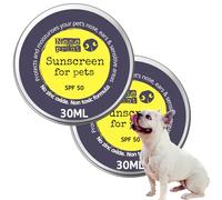 Noseprint Lot de 2 Baumes Solaire SPF 50 pour Animaux - Protection Solaire Non Toxique 2x30 ML | Crème Hydratante Anti-UV pour Chiens et Chats | Baume Soleil Museau & Pattes