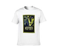 Nosferatu Retro Vintage German Horror Film Movie 1920S Vampire Mens T-Shirt White Graphic Unisex Tee Shirt S