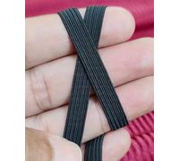 Noshad® 8mm - 1/3" 10 mètres 11 Yards Noir Bande Élastique Plate pour Culotte à Coudre, Jupe, Chouchous, Couture, Mercerie et Accessoire Vêtement, Matériel, Fournitures Tissé, Tressé
