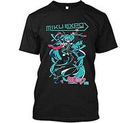 NoSper Hatsune Miku Expo Europe Vocaloid Singer Music Cartoon Mens T-Shirt Size L