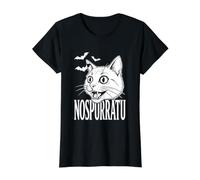 Nospurratu Vampurr Spooky Cat Vampire Halloween Ghoul T-Shirt Graphique avec Valeur