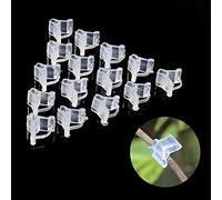 Nosqew 100pcs Clips de Greffe de Plantes, de Greffe Spécial Semis de Tomate Clips de Plantes Transparents en Plastique pour Légumes Fruits Fleurs de de Pépinière 2.0 4.5